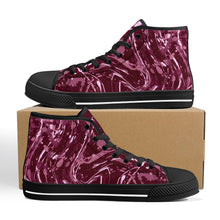 Load image into Gallery viewer, Ti Amo I love you - Exclusive Brand - High-Top Canvavs Shoes - Black Soles
