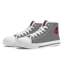 Load image into Gallery viewer, Ti Amo I love you - Exclusive Brand - High-Top Canvas Shoes - White Soles
