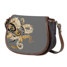 Load image into Gallery viewer, Ti Amo I love you - Exclusive Brand  - Dove Gray - Octopus - Saddle Bag
