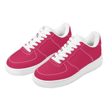 Load image into Gallery viewer, Ti Amo I love you -  Exclusive Brand - Cerise Red 2 - White Heart - Low Top Unisex Sneakers
