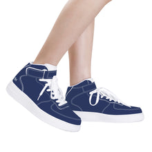 Load image into Gallery viewer, Ti Amo I love you - Exclusive Brand - Admiral Blue - High Top Unisex Sneakers
