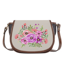 Load image into Gallery viewer, Ti Amo I love you - Exclusive Brand - Abalone - Floral Bouquet - Saddle Bag
