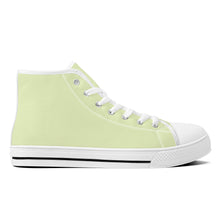 Load image into Gallery viewer, Ti Amo I love you  - Exclusive Brand - Beryl Green - Unisex High-Top Canvas Shoes - White Soles
