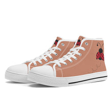 Load image into Gallery viewer, Ti Amo I love you - Exclusive Brand  - High-Top Canvas Shoes - White Soles
