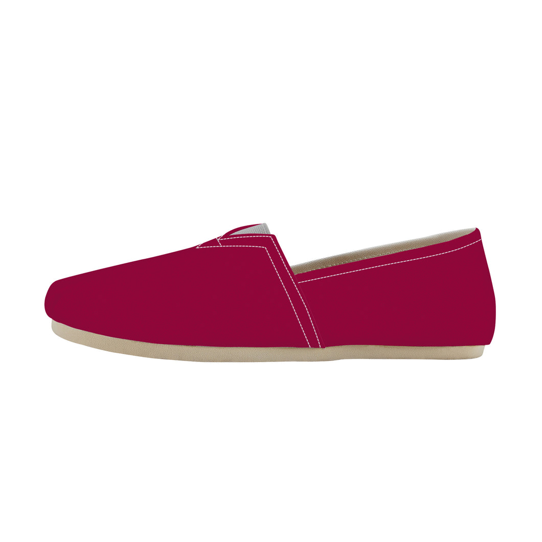 Ti Amo I love you  - Exclusive Brand  - Medium Dark Red -  Casual Flat Driving Shoe