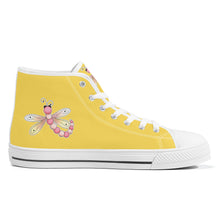 Load image into Gallery viewer, Ti Amo I love you - Exclusive Brand - High-Top Canvas Shoes - White Soles
