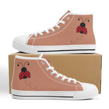 Load image into Gallery viewer, Ti Amo I love you - Exclusive Brand  - High-Top Canvas Shoes - White Soles
