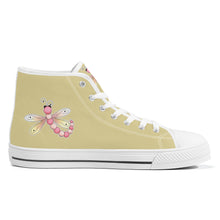 Load image into Gallery viewer, Ti Amo I love you - Exclusive Brand - High-Top Canvas Shoes - White Soles
