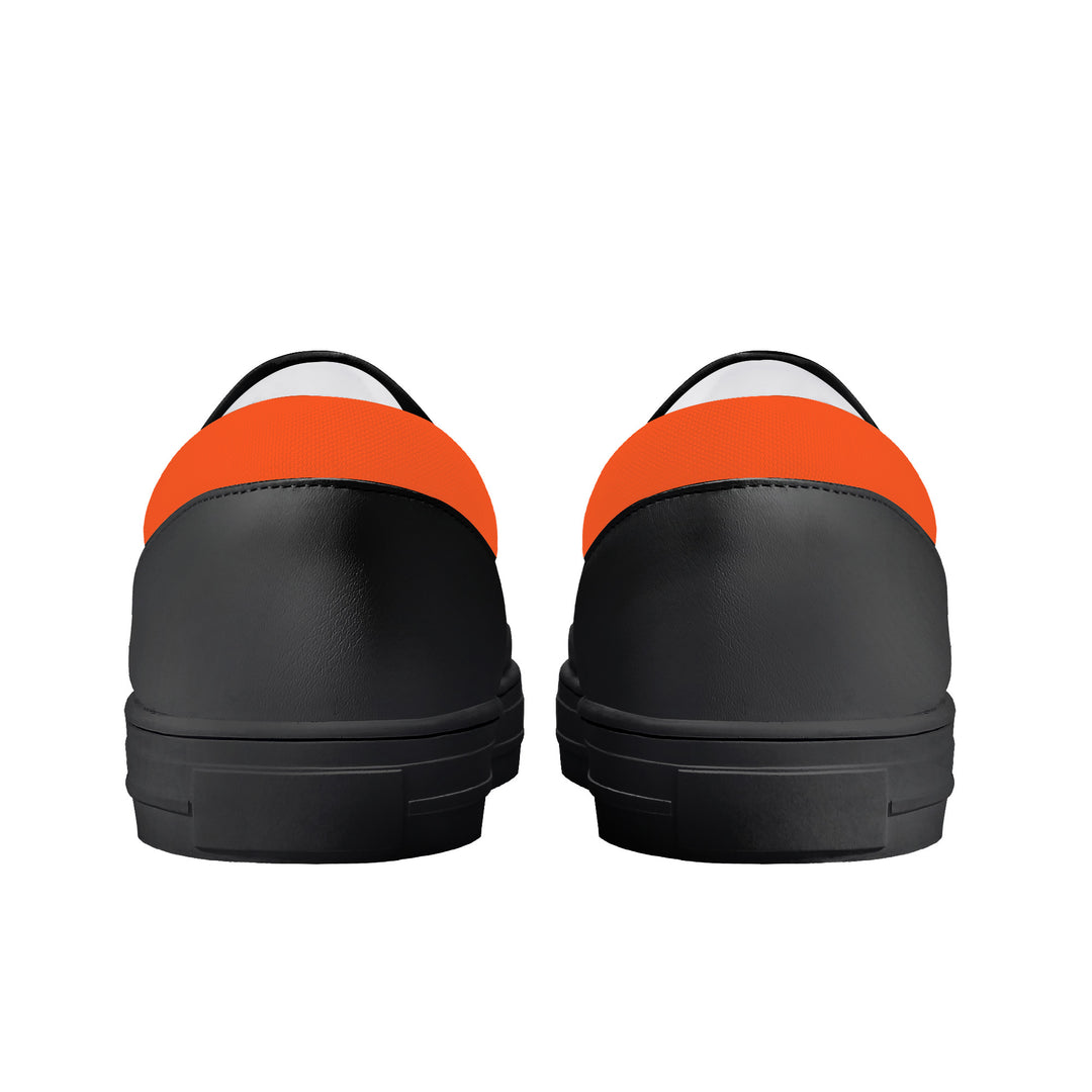 Ti Amo I love you - Exclusive Brand - Orange - Skeleton Hands with Heart - Kids Slip-on shoes - Black Soles