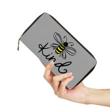 Load image into Gallery viewer, Ti Amo I love you - Exclusive Brand  - Silver Chalice - Bee Kind - Zipper Purse Clutch Bag
