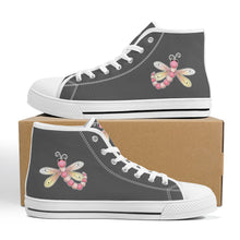 Load image into Gallery viewer, Ti Amo I love you - Exclusive Brand - High-Top Canvas Shoes - White Soles
