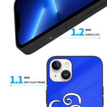 Load image into Gallery viewer, Ti Amo I love you - Exclusive Brand  - Blue Blue Eyes  - Double White Heart  - iPhone 14 Glass Case (2 cameras)
