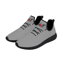 Load image into Gallery viewer, Ti Amo I love you - Exclusive Brand - Silver Chalice - Skelton Hands with Heart - Mens / Womens - Lightweight Mesh Knit Sneaker - Black Soles
