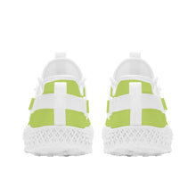 Load image into Gallery viewer, Ti Amo I love you - Exclusive Brand  - Yellow Green -  Double Heart - Womens Mesh Knit Shoes - White Soles
