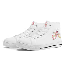 Load image into Gallery viewer, Ti Amo I love you - Exclusive Brand - High-Top Canvas Shoes - White Soles
