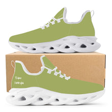 Load image into Gallery viewer, Ti Amo I love you - Exclusive Brand  - Olive Green - Mens / Womens - Flex Control Sneakers- White Soles
