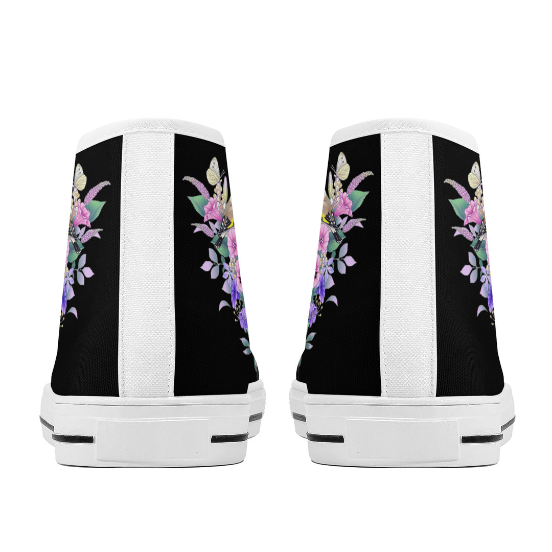 Ti Amo I love you - Exclusive Brand - High-Top Canvas Shoes - White Soles