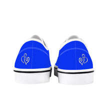 Load image into Gallery viewer, Ti Amo I love you -  Exclusive Brand  - Blue Blue Eyes - Double White Heart -  Skate Shoe - White Soles
