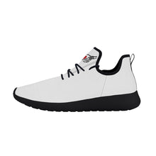 Load image into Gallery viewer, Ti Amo I love you - Exclusive Brand - White - Skelton Hands with Heart - Mens / Womens - Lightweight Mesh Knit Sneaker - Black Soles
