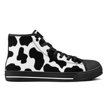 Load image into Gallery viewer, Ti Amo I love you - Exclusive Brand - High-Top Canvas Shoes - Black Soles
