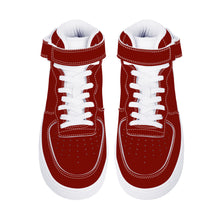 Load image into Gallery viewer, Ti Amo I love you - Exclusive Brand - Barn Red - High Top Unisex Sneakers
