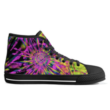 Load image into Gallery viewer, Ti Amo I love you - Exclusive Brand - High-Top Canvas Shoes - Black Soles
