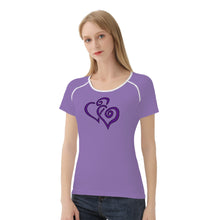 Load image into Gallery viewer, Ti Amo I love you - Exclusive Brand  - Purple Mountain Magesty - Double Purple - Women&#39;s T shirt
