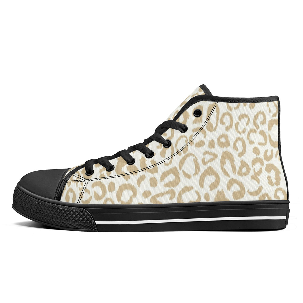 Ti Amo I love you - Exclusive Brand - High-Top Canvas Shoes - Black Soles