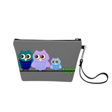 Load image into Gallery viewer, Ti Amo I love you - Exclusive Brand  - Dove Gray - 3 Owls - Sling Cosmetic Bag
