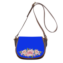 Load image into Gallery viewer, Ti Amo I love you - Exclusive Brand - Blue Blue Eyes - Roses - Saddle Bag
