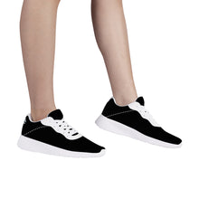 Load image into Gallery viewer, Ti Amo I love you  - Exclusive Brand  - Black  - Mens / Womens - Air Mesh Running Shoes - White Soles
