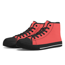 Load image into Gallery viewer, Ti Amo I love you - Exclusive Brand - Persimmon -  High-Top Canvas Shoes - Black Soles
