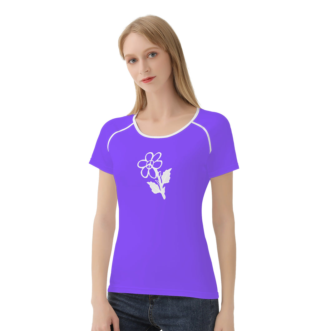 Ti Amo I love you - Exclusive Brand - Light Purple - White Daisy - Women's T shirt