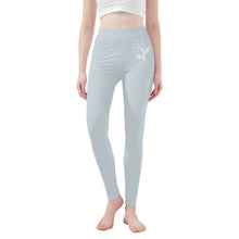 Load image into Gallery viewer, Ti Amo I love you - Exclusive Brand   - Geyser - White Daisy -  Yoga Leggings
