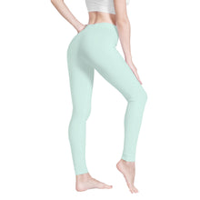 Load image into Gallery viewer, Ti Amo I love you - Exclusive Brand  - White Ice - White Daisy -  Yoga Leggings
