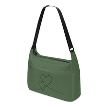 Load image into Gallery viewer, Ti Amo I love you - Exclusive Brand - Axolotl - Double Script Heart - Journey Computer Shoulder Bag
