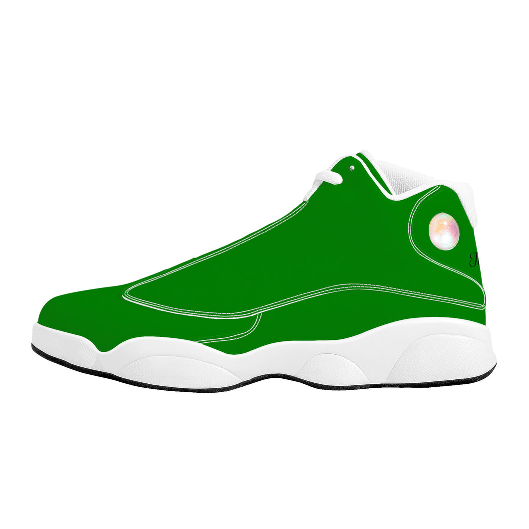 Ti Amo I love you - Exclusive Brand  - Ao Green - Mens / Womens - Unisex  Basketball Shoes - White Laces