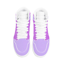 Load image into Gallery viewer, Ti Amo I love you - Exclusive Brand - Mauve &amp; Lavender - High Top Synthetic Leather Sneaker
