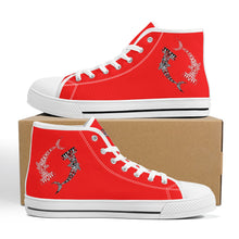 Load image into Gallery viewer, Ti Amo I love you - Exclusive Brand  - High-Top Canvas Shoes - White Soles
