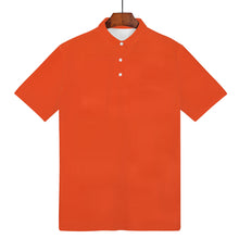 Load image into Gallery viewer, Ti Amo I love you - Exclusive Brand - Mens Neon Orange Polo Shirt
