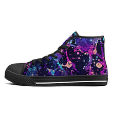 Load image into Gallery viewer, Ti Amo I love you - Exclusive Brand - High-Top Canvavs Shoes - Black Soles
