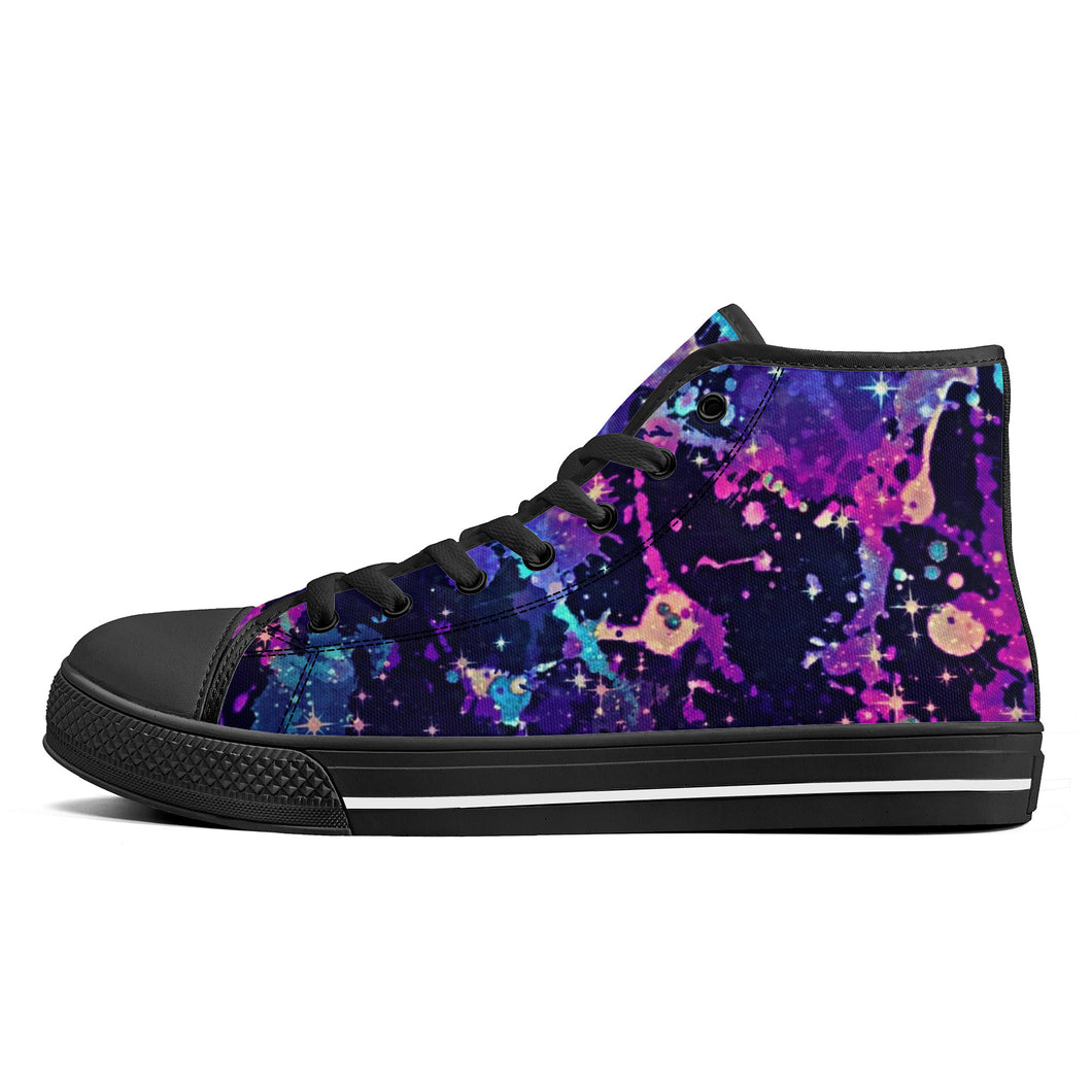 Ti Amo I love you - Exclusive Brand - High-Top Canvavs Shoes - Black Soles