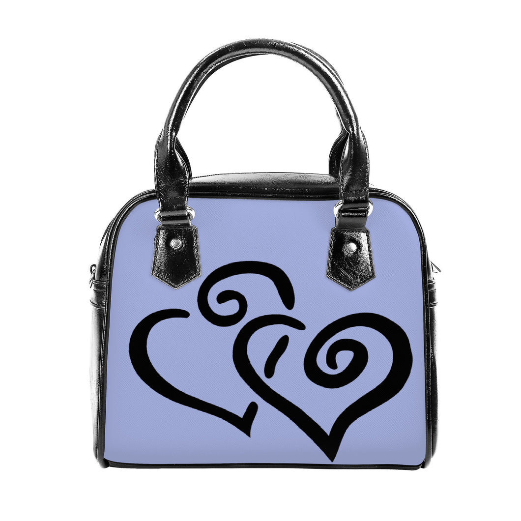 Ti Amo I love you - Exclusive Brand - Wild Blue Yonder - Double Black Heart -  Shoulder Handbag