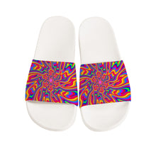 Load image into Gallery viewer, Ti Amo I love you  - Exclusive Brand - Rainbow - Womens / Children  / Youth  - Slide Sandals - White Soles
