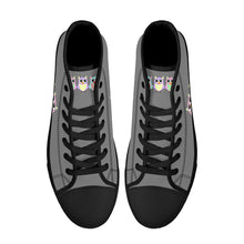 Load image into Gallery viewer, Ti Amo I love you - Exclusive Brand - High-Top Canvas Shoes - Black Soles
