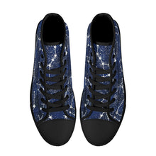 Load image into Gallery viewer, Ti Amo I love you  - Exclusive Brand  - High-Top Canvas Shoes - Black Soles
