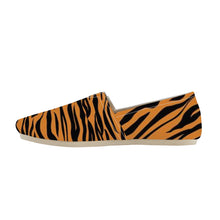 Load image into Gallery viewer, Ti Amo I love you  - Exclusive Brand - Zest &amp; Black Tiger Stripes - Casual Flat Driving Shoe
