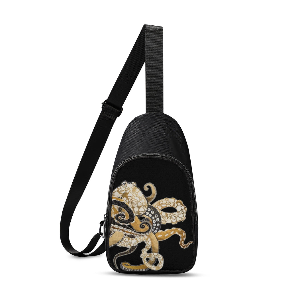 Ti Amo I love you - Exclusive Brand - Black - Octopus - Unisex Chest Bag