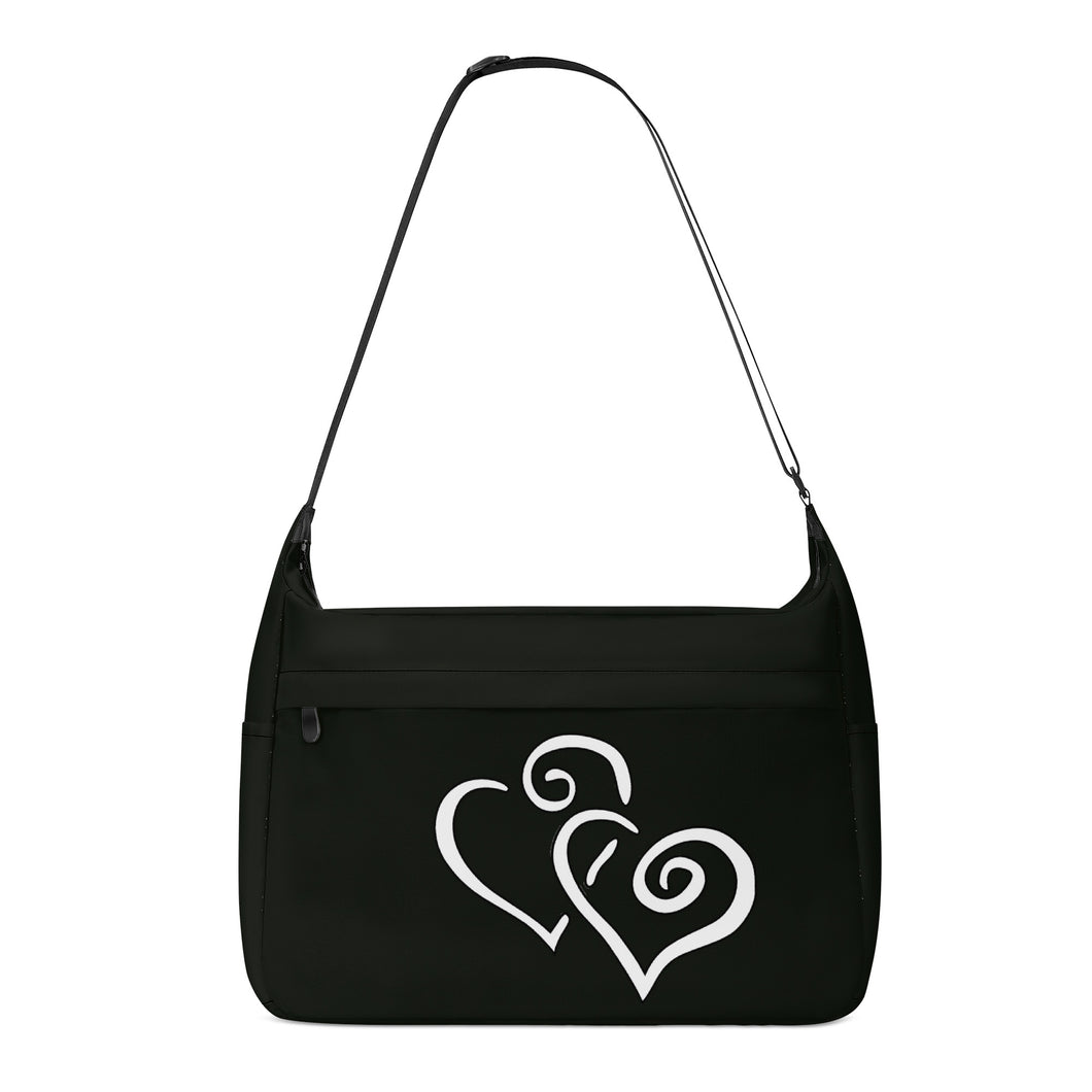 Ti Amo I love you - Exclusive Brand - Marshland - Double White Heart - Journey Computer Shoulder Bag