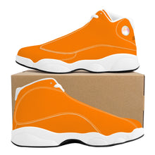 Load image into Gallery viewer, Ti Amo I love you - Exclusive Brand  - Amber Orange - Mens / Womens - Unisex  Basketball Shoes - White Laces
